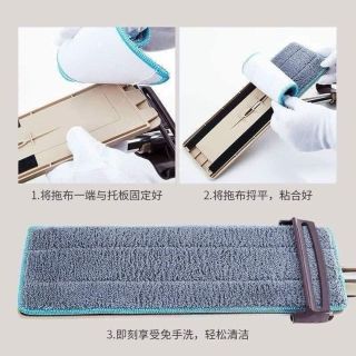 Cây lau nhà Spin Mop xoay 360 độ có hộp tặng kèm bông lau