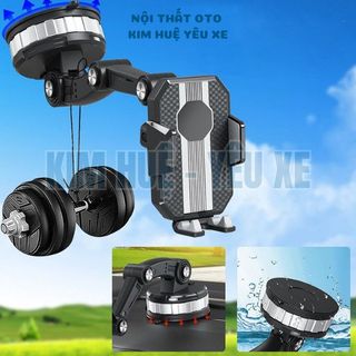 Giá Đỡ Điện Thoại W30 Trên Xe Ô Tô Đế Hút Chân Không Cao Cấp Siêu Chắc Chắn Xoay 360 Độ - 3 Khớp Dài Thông Minh