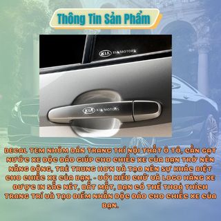 Tem nhôm Decal logo 9D có hãng xe dán trang trí nội thất ô tô , tay nắm cửa gương và nhiều vị trí- Kim Huệ Yêu Xe