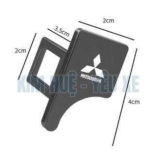 1 Chốt Khóa Dây An Toàn In Logo Cho Xe Hơi Màu Gray- Kim Huệ Yêu Xe