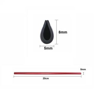 Bộ 10 thanh nẹp viền trang trí cửa gió ô tô có nhiều màu sắc dài 20cm - Kim Huệ Yêu Xe