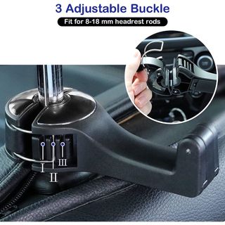 Móc treo đồ trên ô tô gài trước sau ghế kèm giá đỡ kẹp điện thoại trên xe tiện lợi thiết kế chắ Kim Huệ - Yêu Xe