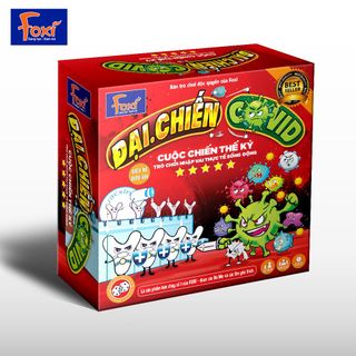 Boardgame-Đại chiến Covid Foxi-game nhập vai chân thực-hấp dẫn-tăng tương tác, kết nối thành viên nhóm bạn bè-gia đình