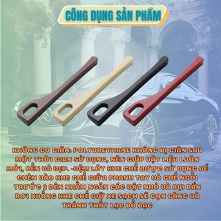 Miếng chặn khe ghế chất liệu Polyurethane - KT 40.5x6.5cm tránh rơi đồ vật bụi bẩn vào khe ghế ô tô - Kim Huệ Yêu Xe