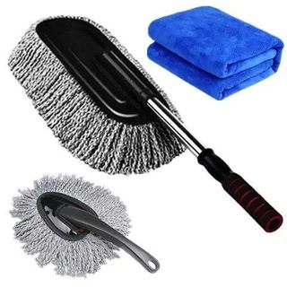 Chổi Lau Rửa Xe Ô Tô - Chổi Lau Dọn Chuyên Dụng, Chổi Lau Bụi Sợi Dầu Ô Tô Tiện Lợi Kim Huệ - Yêu Xe