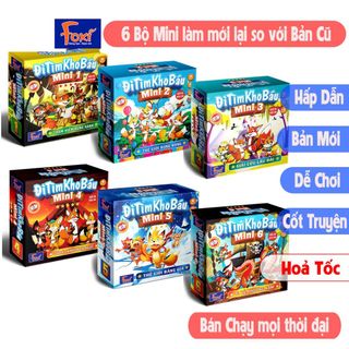 Board game-Đi tìm kho báu mini 1,2,3,4,5,6 Foxi-Đồ chơi trẻ em thông minh sáng tạo-phát triển IQ cao giá sỉ