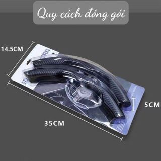Miếng Ốp Vô Lăng Ô Tô / Bọc Vô Lăng 2 Mảnh Vân Carbon Chống Trượt Cao Cấp Phù Hợp Cho Tất Cả Các Loại Xe- Kim Huệ Yêu Xe