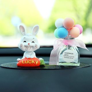 Set Decal thỏ Happy&Lucky.Trang trí Taplo oto-Thiết kế ngộ nghĩnh trang trí phòng,bàn làm việc