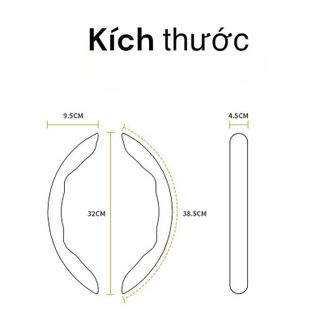 2 Miếng Ốp Vô Lăng Vân Gỗ Ô Tô Chống Trơn Trượt Cao Cấp Phù Hợp Cho Tất Cả Các Loại Xe Đường Kính 38cm- Kim Huệ Yêu Xe