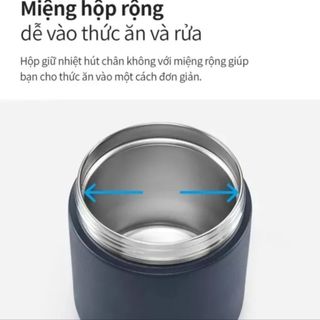 Hộp đựng cơm, ủ cháo giữ nhiệt 2 lớp, sơn tĩnh điện LocknLock Pump Vacuum Lunch Box 300ml - SL1