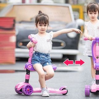 XE TRƯỢT SCOOTER 2 TẦNG CÓ NHẠC ĐÈN CHO BÉ
