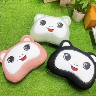 Combo 1 bộ lót ghế ô tô Bear hạt gỗ tặng gối cổ và lưng gấu Bear Hạt gỗ massage chống nóng thoáng khí
