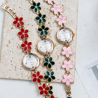 Lắc Đồng Hồ Thời Trang Hongrui Nữ Hoa