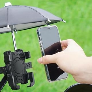 KẸP ĐIỆN THOẠI TRÊN XE MÁY KÈM DÙ HT-507 (CHÂN GƯƠNG) (KẸP + DÙ)