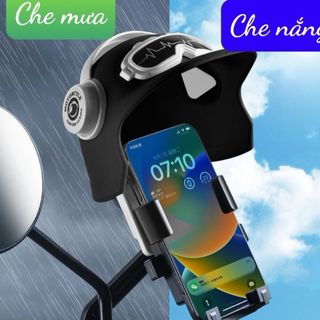 KẸP ĐIỆN THOẠI TRÊN XE MÁY KÈM NÓN N2 (CHÂN GƯƠNG) KẸP + NÓN
