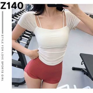 Mã MZ140 Croptop phối lưới có MÚT ĐÚC siêu hot Mã mới xuất xưởng 2024 3 màu- ML , áo thể thao nữ
