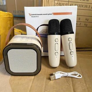 Combo Loa Karaoke kèm 2 mic Mini hàng bán chạy trong các phiên livestream