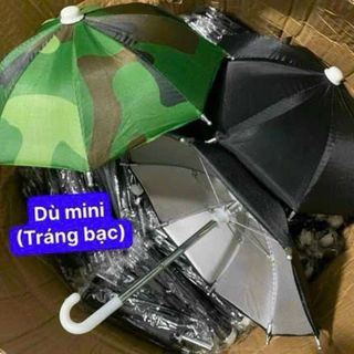 DÙ MINI DÀNH CHO XE GRAB CHE MƯA CHE NẮNG LOẠI XỊN (CÓ TRÁNG BẠC)