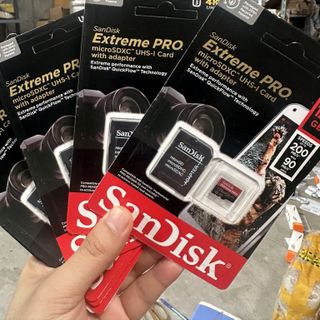 Thẻ nhớ Sandisk Extreme Pro micro SD vỏ đen từ 16gb-512gb, bảo hành 1 năm giá sỉ