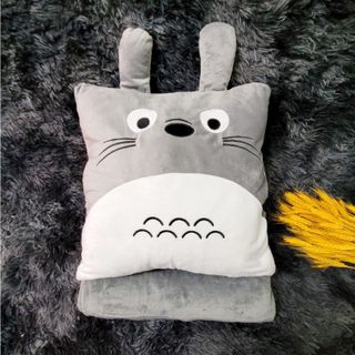ComBo Bộ Mền Gối Ngủ Văn Phòng Totoro Vuông Cao Cấp - Chức Năng 3 Trong 1, Lông Nỉ Nhung Siêu Mịn giá sỉ