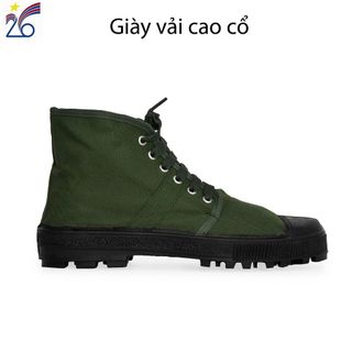 Giày vải cao cổ bảo hộ lao động đế cao su - giày vải lính nam - Chính hãng Công ty Cổ phần 26