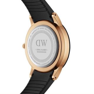 ĐỒNG HỒ NAM NỮ CAO CẤP D.W MOTION DÂY CAO SU ĐEN KÈM TEM BẢO HÀNH ĐIỆN TỬ 1