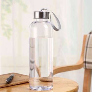 Bình nước thủy tinh, chai thủy tinh có dây sách 500ml