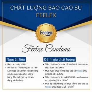 Bao cao su có bi Feelex Bigdot gân gai, nhiều gel – Hộp 01 cái