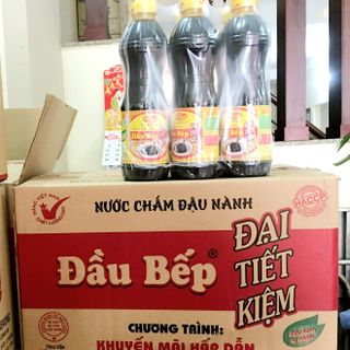 Nước Tương Đầu Bếp ( Nước Chấm Đậu Nành ) Đại Tiết Kiệm MeKong chai 470ml Thùng 24 chai