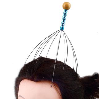 Cây Gãi Đầu Thư Giản Xả Stress - Cây Mát Xa Đầu Tua Bạch Tuột Inox Không Gỉ - Dụng Cụ Massage Đầu - Màu Ngẫu Nhiên