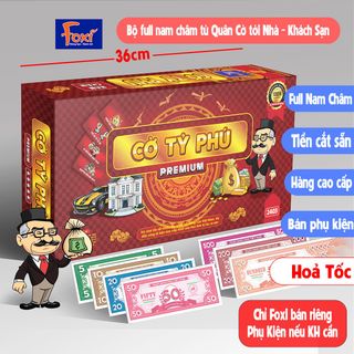 Cờ Tỷ Phú-Tỉ Phú Nam Châm Foxi-Hội An-monopoly-SIZE TO 31-36cm-Đồ Chơi Trí Tuệ Luyện Kinh Doanh