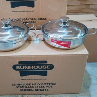 NỒI LẨU INOX 1 ĐÁY SUNHOUSE SHG24L giá sỉ