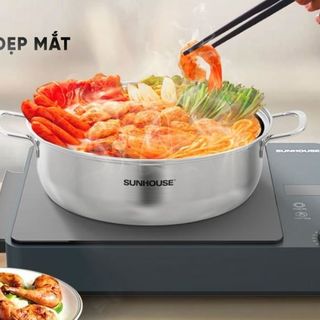 NỒI LẨU INOX 1 ĐÁY SUNHOUSE SHG24L