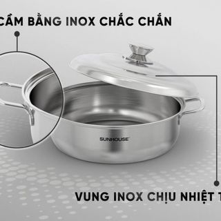 NỒI LẨU INOX 1 ĐÁY SUNHOUSE SHG24L