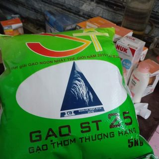 [RẺ NHẤT] Gạo ST25 Dẻo Mềm ,Thơm cơm ( bao 5kg)