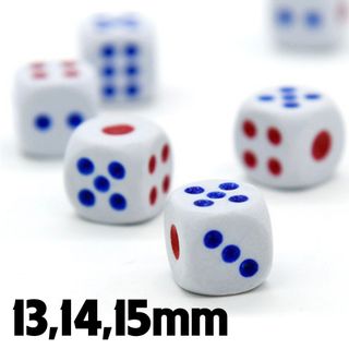Bộ hạt xúc xắc, xí ngầu 6 mặt FOXI, kích thước 13/14/15/16 mm phụ kiện chơi cờ cá ngựa.