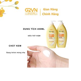 Dưỡng thể Body Garnier New Bright Complete Extra Brightening Moisturizing Serum Milk UV 400ml làm sáng da DATE 2027