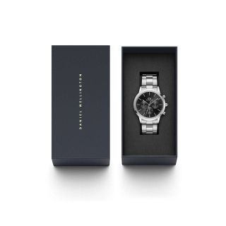 ĐỒNG HỒ NAM CAO CẤP D.W MẶT CHONOGRAPH DÂY THÉP CÓ TEM KÍCH HOẠT BẢO HÀNH ĐIỆN TỬ FULLBOX HÃNG