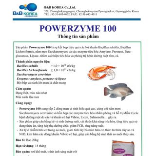 POWERZYME mix Bacillus subtilis và Bacillus lincheniformis