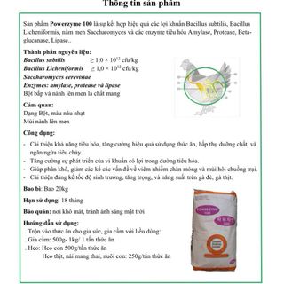 POWERZYME mix Bacillus subtilis và Bacillus lincheniformis