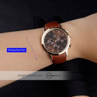ĐỒNG HỒ NAM CAO CẤP D.W MẶT CHONOGRAPH DÂY DA CÓ TEM KÍCH HOẠT BẢO HÀNH FULLBOX HÃNG 2