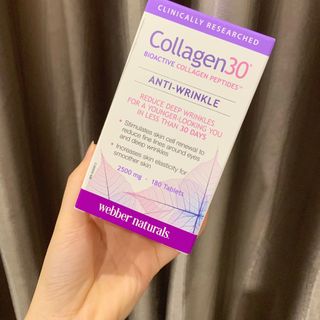 Viên uống đẹp da COLLAGEN30 Bioactive Collagen Peptides Anti - Rides webber Naturals canada DATE T1/2028