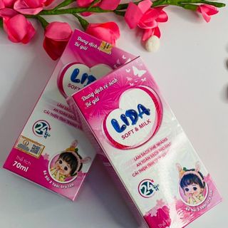 DUNG DỊCH VÊ SINH BÉ GÁI LIDA SOFT & MILK 70ML DÙNG CHO BÉ TỪ 3 TUỔI TRỞ LÊN-BIDOPHARMA USA