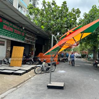 dù lệch tâm nghiêng 2m5 dù che theo hướng nắng dù cafe giá rẻ