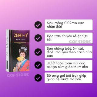 Bao cao su Zero 02 49mm size nhỏ, siêu mỏng kéo dài thời gian