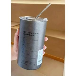LY GIỮ NHIỆT 600ML ICED AMERICANO KÈM ỐNG HÚT (GIÁ BÁN SỈ)