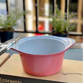 Nồi đá Ecoramic cao cấp phủ 5 lớp chống dính ceramic siêu bền – Lòng sâu phù hợp nấu các món canh hầm