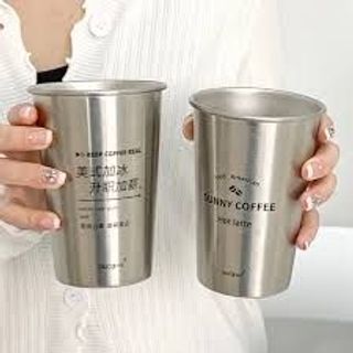 Cốc Inox 304, Cốc Uống Bia Inox Có Nắp Có Kèm Ống Hút Kim Loại