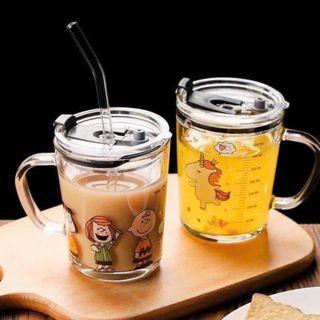 Cốc thủy tinh chia vạch 400ml có quai