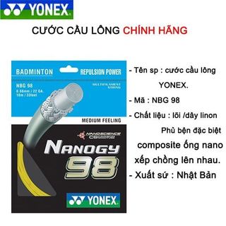 Cước cầu lông YONEX NANOGY 98 chính hãng giá sỉ